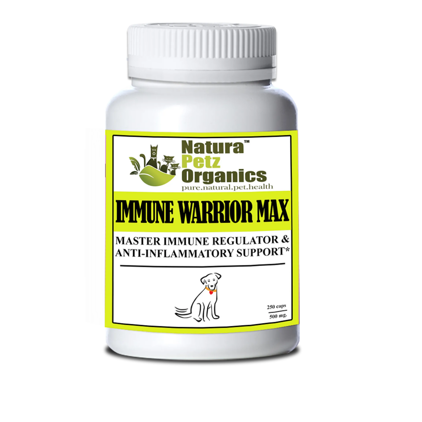 Immune Warrior Max Master Blend Capsules* Immune Regulator & Anti-Inflammatory Support* For Dogs & Cats