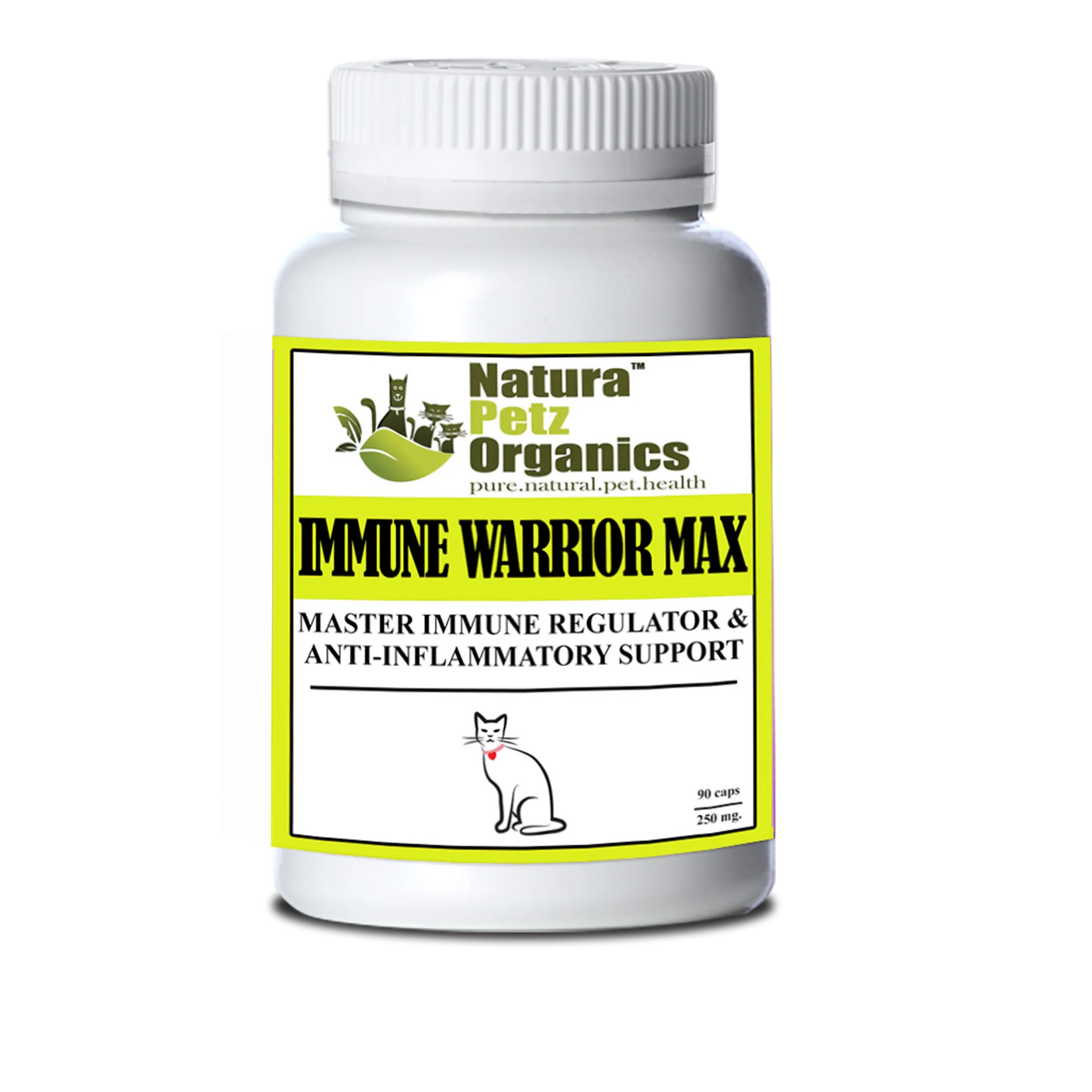 Immune Warrior Max Master Blend Capsules* Immune Regulator & Anti-Inflammatory Support* For Dogs & Cats