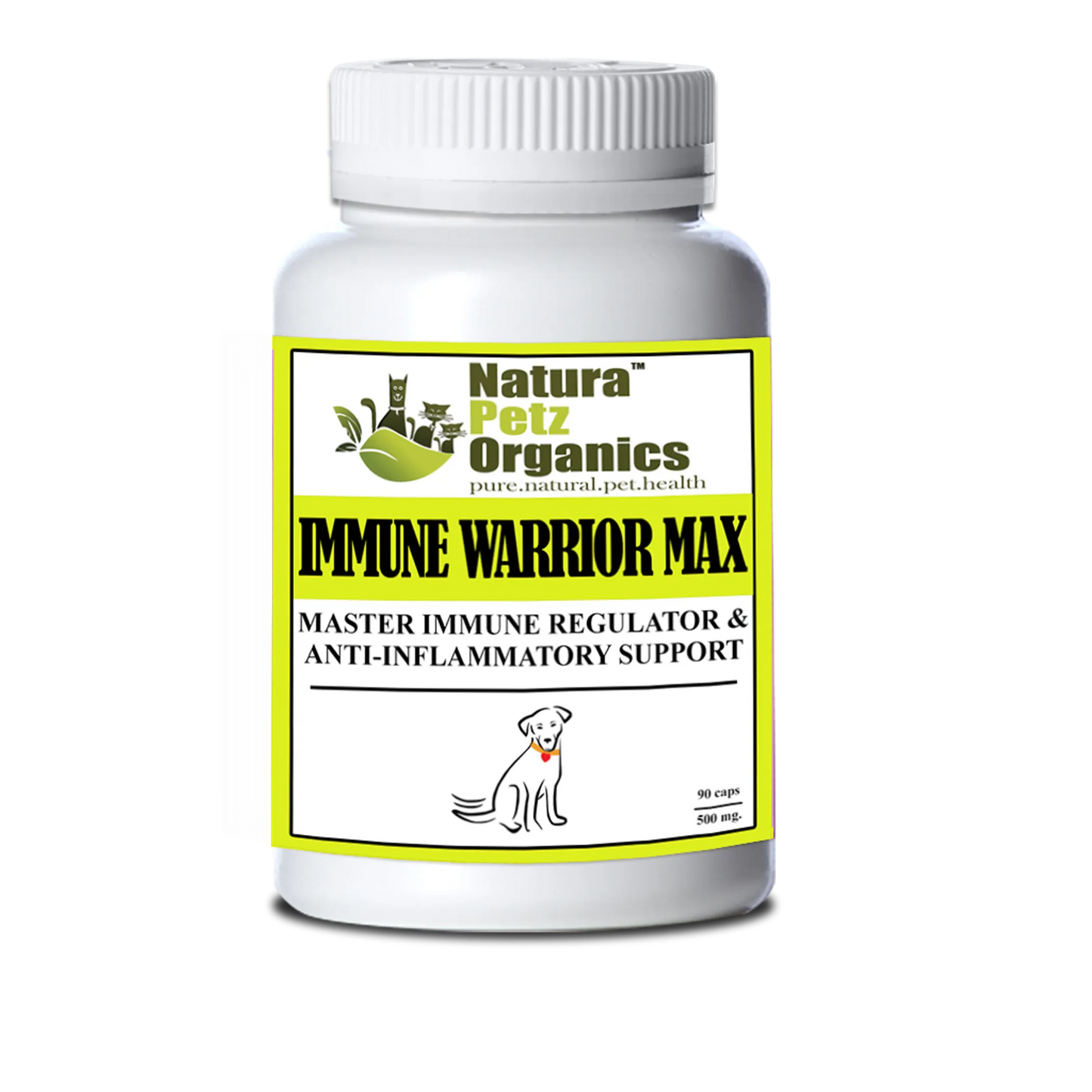 Immune Warrior Max Master Blend Capsules* Immune Regulator & Anti-Inflammatory Support* For Dogs & Cats