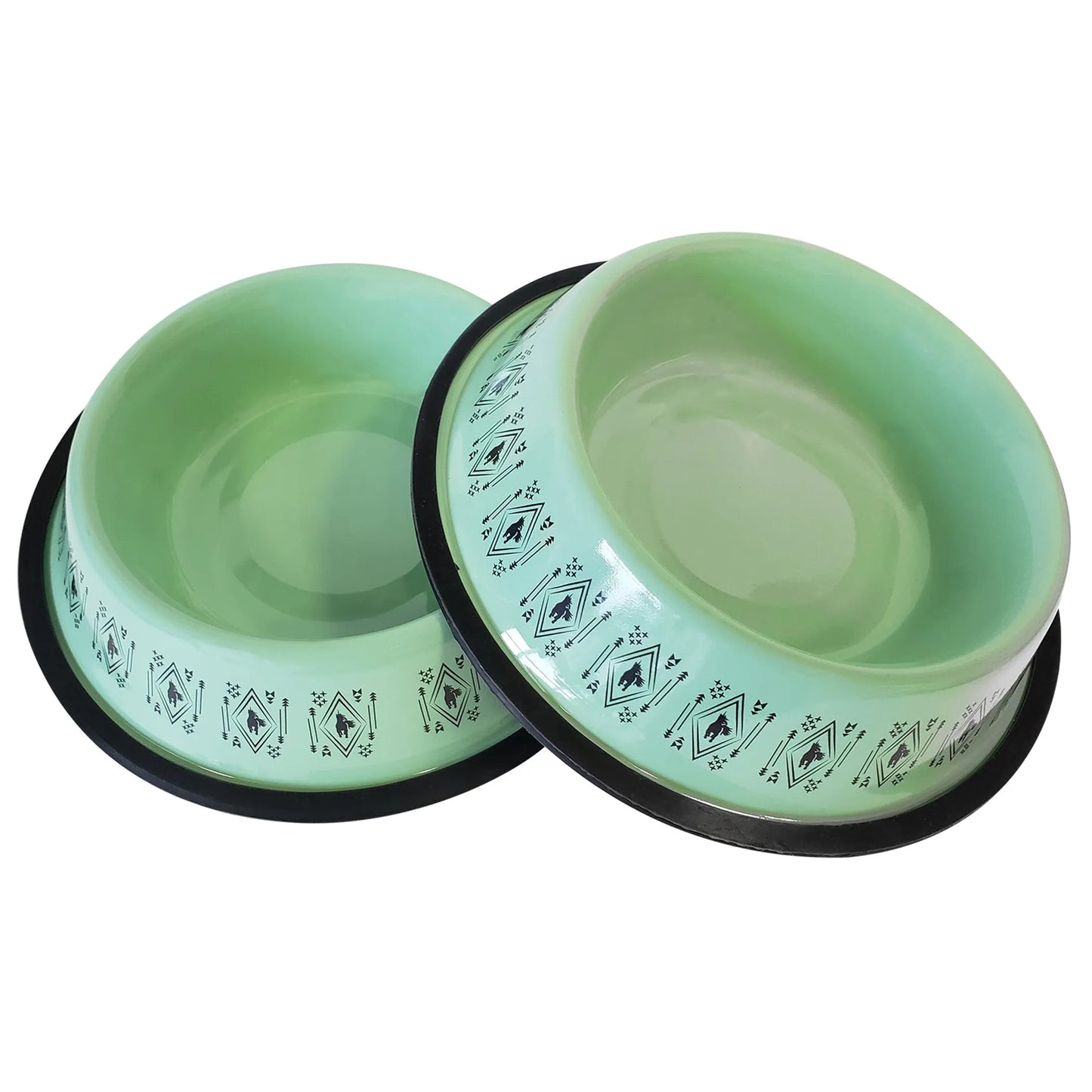 Stainless Steel Unicorn Boho Design Dog Bowl