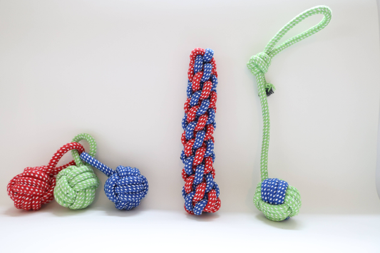 Eco-friendly Dog Rope Toy 3PC