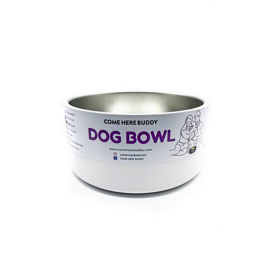 White Dog Bowl